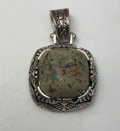 Ciondolo diaspro cabochon 925