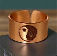 Anello rame yin yang - yin-yang,