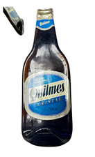 💖 INSEGNA TARGA BOTTIGLIA VETRO CERVEZA QUILMES CRISTAL ARREDO BIRRERIA PUB BAR