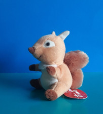 "TRUDI" peluche Scoiattolo, colore marrone e beige, altezza 10 cm.