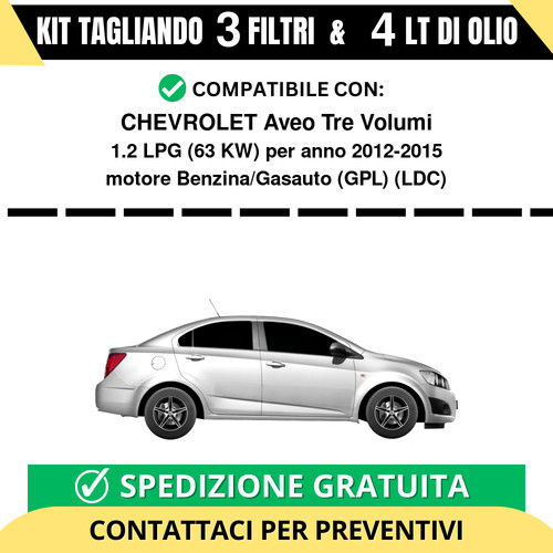 Tagliando per chevrolet aveo - per,