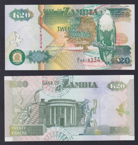 Banconota zambia kwacha - 20,