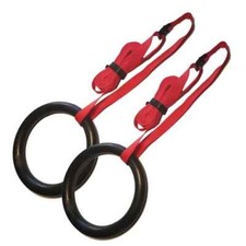 Anelli Ginnastica ABS 23cm Cinghie Regolabili Calisthenics Crossfit Indoor/Outdo