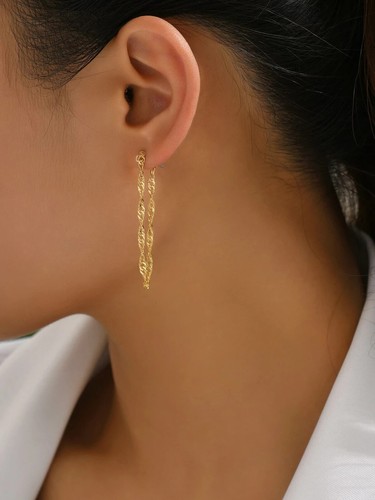 Orecchini donna colore oro - orecchini,