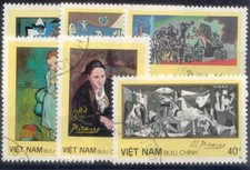 VIETNAM 1987 ARTE QUADRI DIVERSI 6 VAL. Cat.M.1853-58