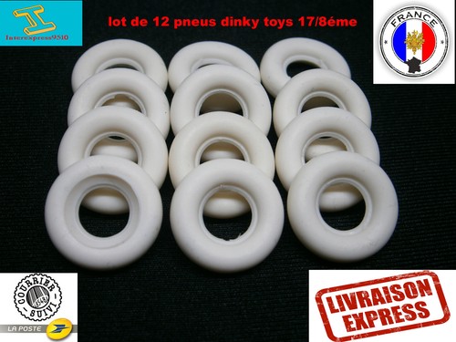 Dinky toys lot pneus - 12, blanc