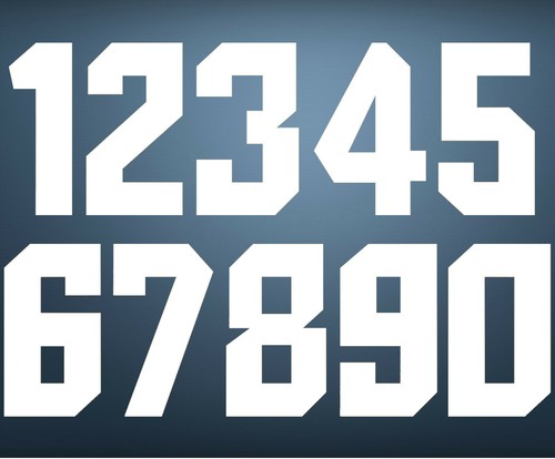 Numeri per maglia - numeri, calcio
