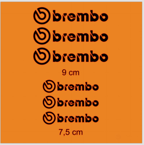 Brembo kit adesivi sticker - x6,