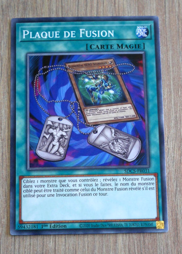 Carte plaque de - carte, yu-gi-oh