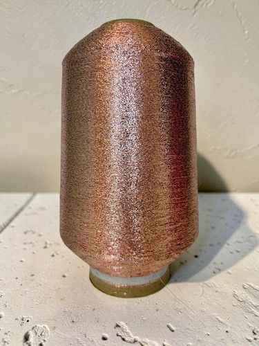 Filato lurex rosa antico oro - lurex,