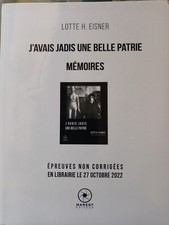 J'avais jadis une belle patrie