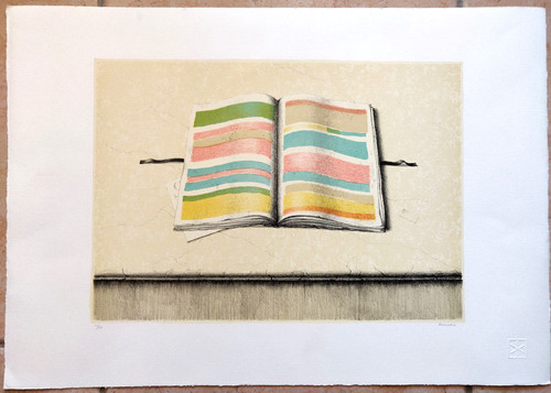 Litografia colori libro - a,