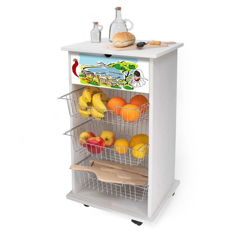 Carrello cucina portafrutta