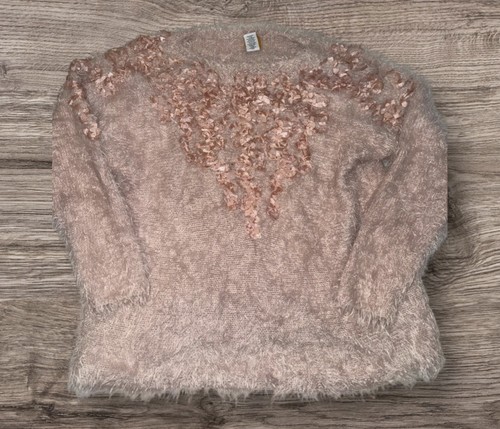 Vintage floral knitted jumper