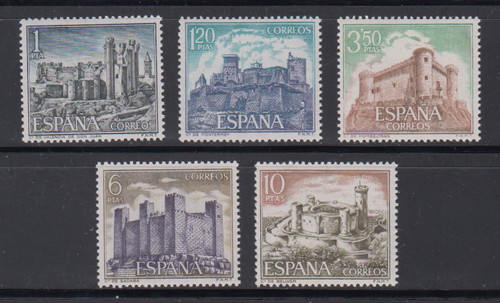 Spagna castelli 1970 mnh - spagna.,