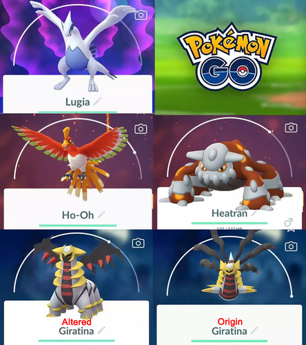 Lugia regigigas heatran - lugia,