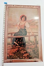 Tabella in latta pubblicitaria