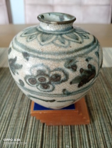 Petit pot céramique bleu - pot,