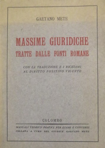 Massime giuridiche tratte