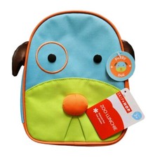 Borsa pranzo isolata Skip Hop Zoo Lunchie Darby cane bambini pulizia borsa pranzo