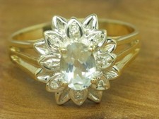 14kt 585 Bicolore Oro Anello