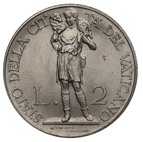 1936 vatican city - vatican, lire