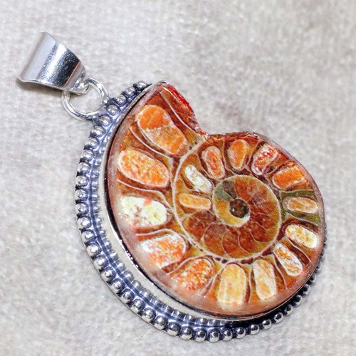 Ciondolo ammonite vetro - ciondolo,