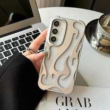 3D Flame Hollow Out Matte Case