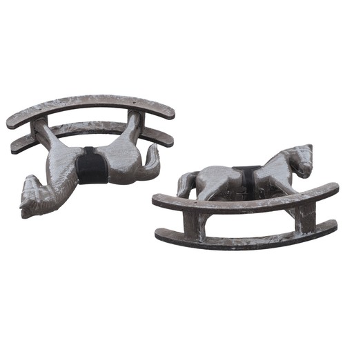 Cavallo dondolo legno - a,