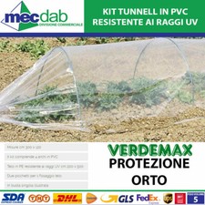 Serra Per Orto Con Tunnel In PVC 300 x 120 Cm Verdemax Telo Per Ortaggi