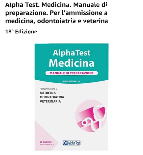 Alpha test medicina - test, manuale