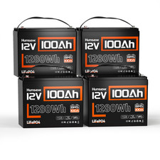 1-4Pack 12V 100Ah LiFePO4