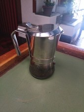 Caffettiera " GIANNINA " Acciaio Inox 18/10. Tazze 3 Made in Italy 