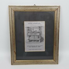 QUADRO OLD PRINT STAMPA telaio
