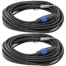 2 Speakon Compatible to 1/4