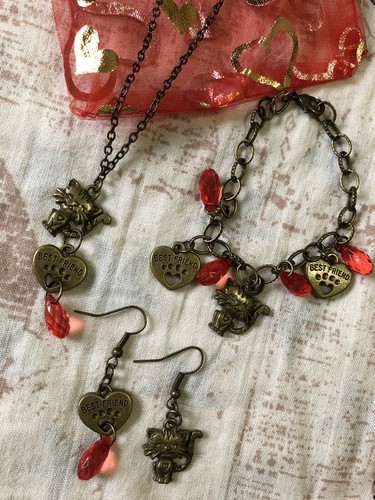Lotto collana orecchini e - lotto, collana,