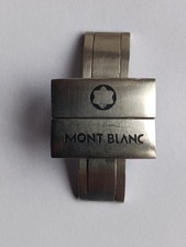 MONTBLANC DEPLOYANTE BRACCIALE  IN ACCIAIO ORIGINALE 18 MM . PER OROLOGIO