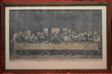 Acquaforte Graveure Etching L'ULTIMA CENA da un dipinto di Leonardo Da VINCI