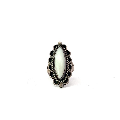 Anello halo agata bianca - anello, in
