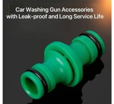 2  PZ RACCORDO DRITTO UNIVERSALE A 2 VIE IRRIGAZIONE GIARDINO PLASTICA ABS VERDE