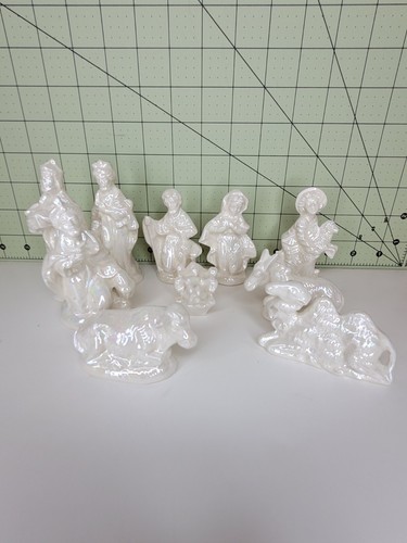 Presepe ceramica bianca - presepe,