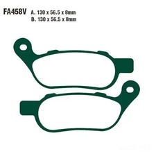 Bremsbelag FA458HH hinten für