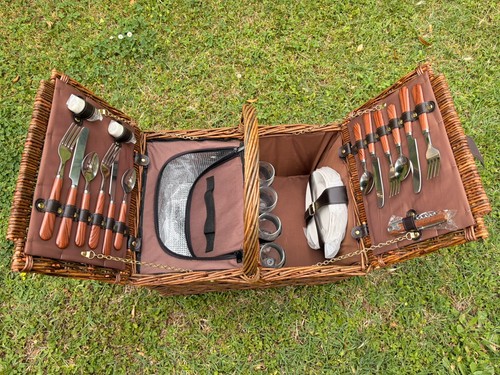 Cesto vintage picnic vimini - cesto,