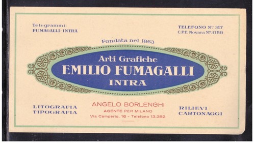 Biglietto pubblicitario intra - pubblicitario,
