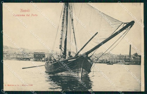 Napoli città veduta dal porto - veduta,