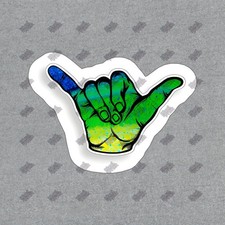 Adesivo vibrante shaka mano - vibrante,