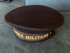 BERRETTO ORIGINALE ANNI '70 '80  ESERCITO ITALIANO MARINA MILITARE TAGLIA 56