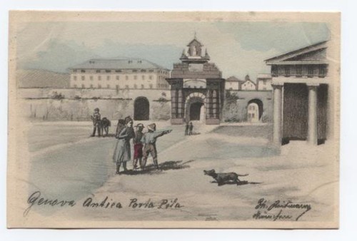 P155 cartolina genova - ,