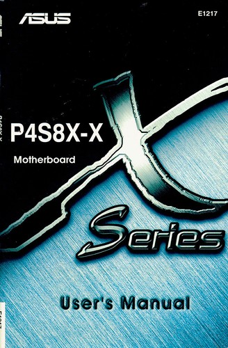 Manuale asus p4s8x - manuale, p4s8x-x