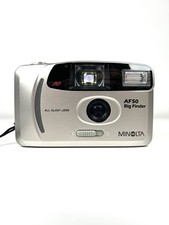 Minolta film camera 35mm AF50 Big Finder, vintage point and shoot - working ✅